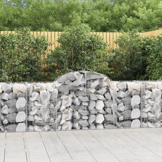 Schanskorven 25 st gewelfd 200x50x80/100 cm ijzer is nu te koop bij PeponiXL, paradijselijk wonen!