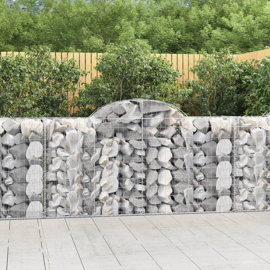 Schanskorven 14 st gewelfd 200x50x100/120 cm ijzer is nu te koop bij PeponiXL, paradijselijk wonen!