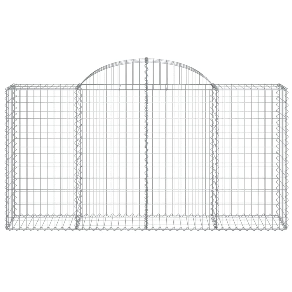 Schanskorven 50 st gewelfd 200x50x100/120 cm ijzer is nu te koop bij PeponiXL, paradijselijk wonen!