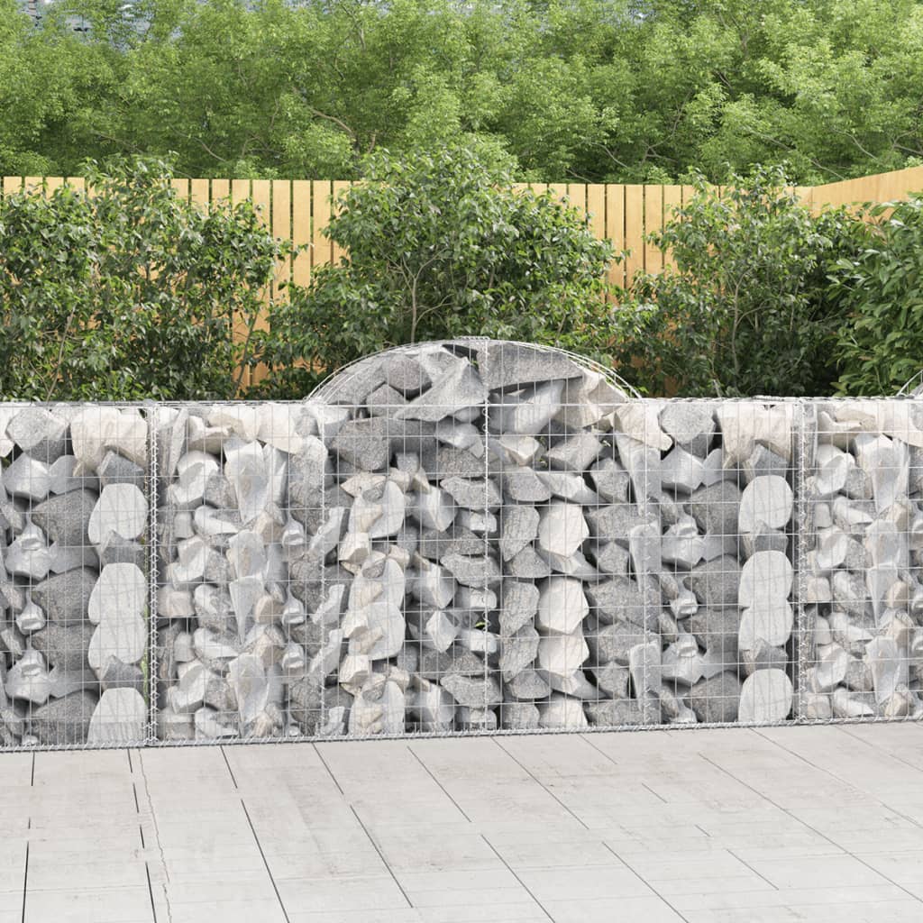 Schanskorven 50 st gewelfd 200x50x100/120 cm ijzer is nu te koop bij PeponiXL, paradijselijk wonen!
