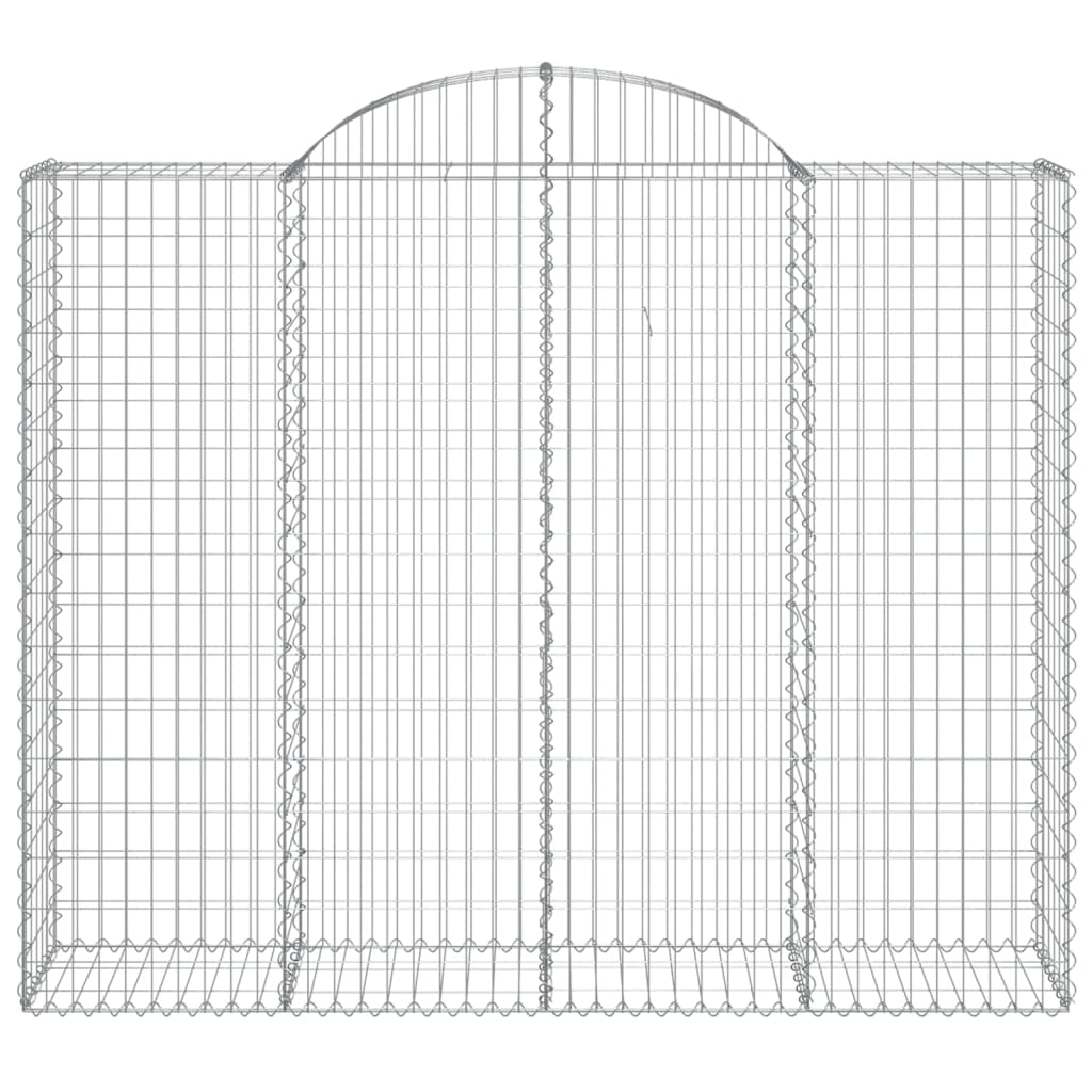 Schanskorven 7 st gewelfd 200x50x160/180 cm ijzer is nu te koop bij PeponiXL, paradijselijk wonen!