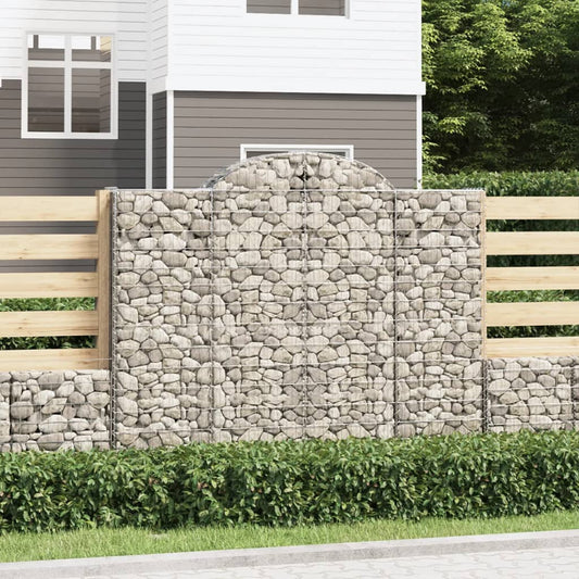 Schanskorven 11 st gewelfd 200x50x160/180 cm ijzer is nu te koop bij PeponiXL, paradijselijk wonen!