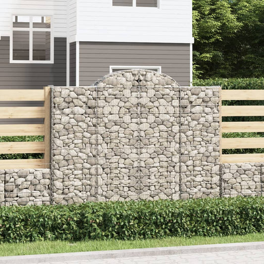 Schanskorven 15 st gewelfd 200x50x160/180 cm ijzer is nu te koop bij PeponiXL, paradijselijk wonen!