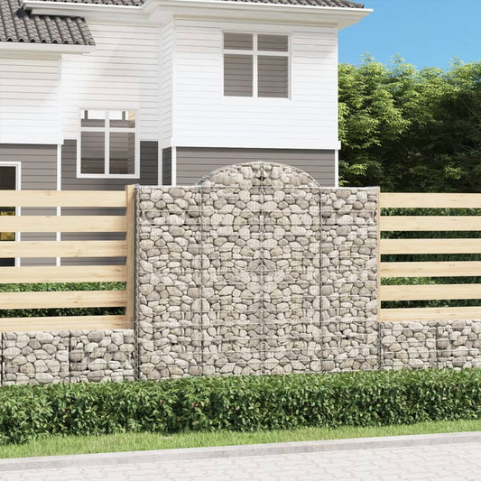 Schanskorven 2 st gewelfd 200x50x180/200 cm ijzer is nu te koop bij PeponiXL, paradijselijk wonen!