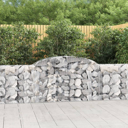 Schanskorven 17 st gewelfd 300x30x80/100 cm ijzer is nu te koop bij PeponiXL, paradijselijk wonen!
