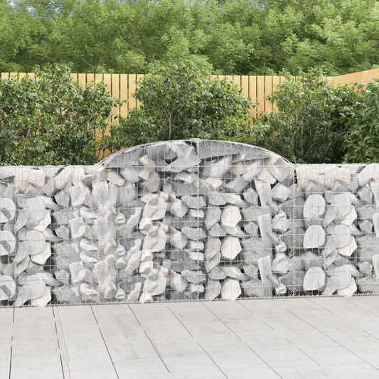 Schanskorven 13 st gewelfd 300x30x100/120 cm ijzer is nu te koop bij PeponiXL, paradijselijk wonen!