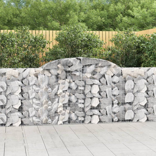 Schanskorven 15 st gewelfd 300x30x100/120 cm ijzer is nu te koop bij PeponiXL, paradijselijk wonen!