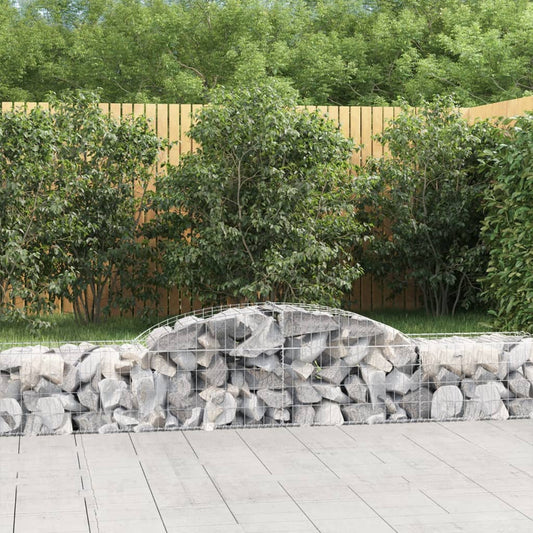 Schanskorven 20 st gewelfd 300x50x40/60 cm gegalvaniseerd ijzer is nu te koop bij PeponiXL, paradijselijk wonen!