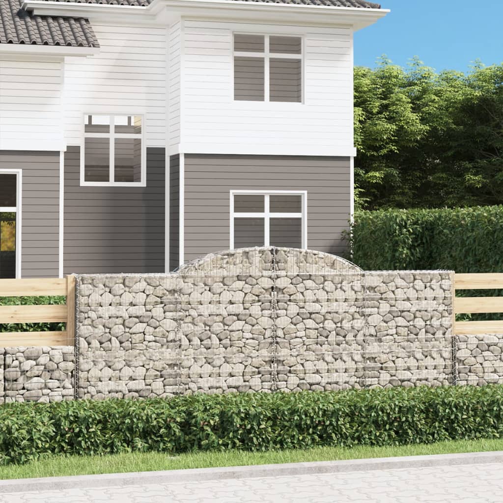 Schanskorven 20 st gewelfd 300x50x120/140 cm ijzer is nu te koop bij PeponiXL, paradijselijk wonen!