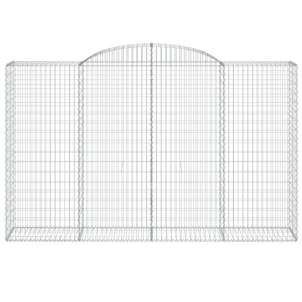 Schanskorven 4 st gewelfd 300x50x180/200 cm ijzer is nu te koop bij PeponiXL, paradijselijk wonen!