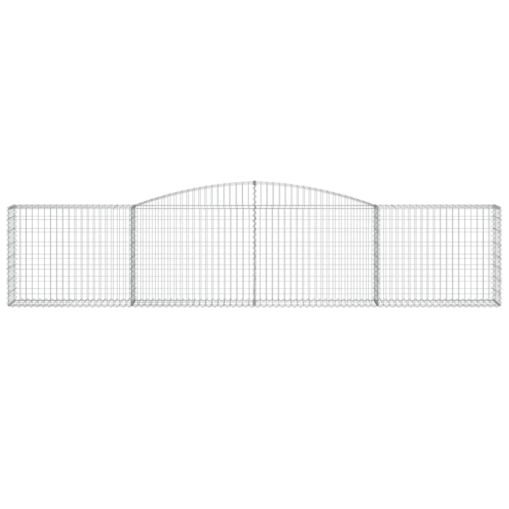 Schanskorven 9 st gewelfd 400x30x80/100 cm ijzer is nu te koop bij PeponiXL, paradijselijk wonen!