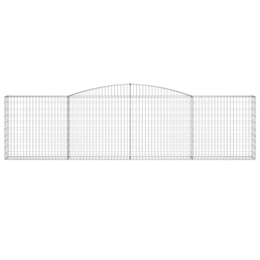 Schanskorven 6 st gewelfd 400x30x100/120 cm ijzer is nu te koop bij PeponiXL, paradijselijk wonen!