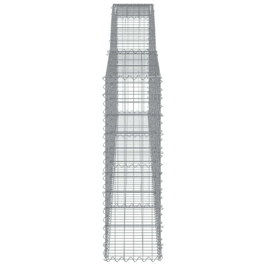 Schanskorven 6 st gewelfd 400x30x100/120 cm ijzer is nu te koop bij PeponiXL, paradijselijk wonen!