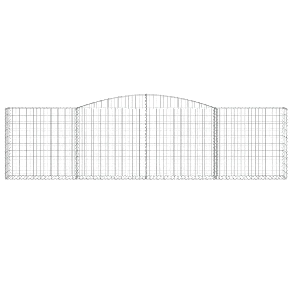 Schanskorven 7 st gewelfd 400x30x100/120 cm ijzer is nu te koop bij PeponiXL, paradijselijk wonen!