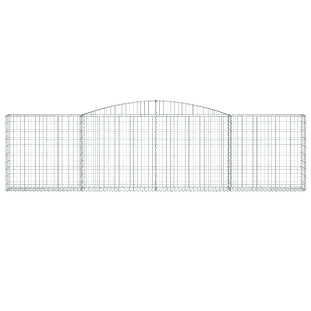 Schanskorven 8 st gewelfd 400x30x100/120 cm ijzer is nu te koop bij PeponiXL, paradijselijk wonen!