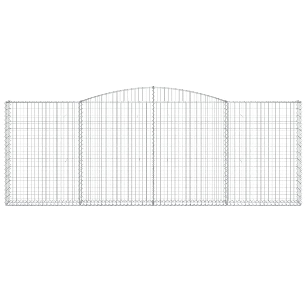 Schanskorven 2 st gewelfd 400x30x140/160 cm ijzer is nu te koop bij PeponiXL, paradijselijk wonen!