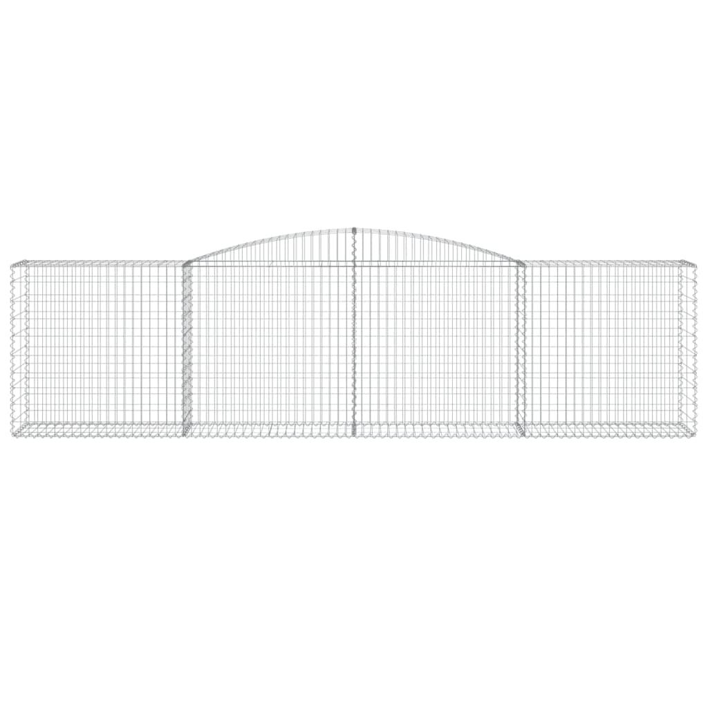 Schanskorven 6 st gewelfd 400x50x100/120 cm ijzer is nu te koop bij PeponiXL, paradijselijk wonen!