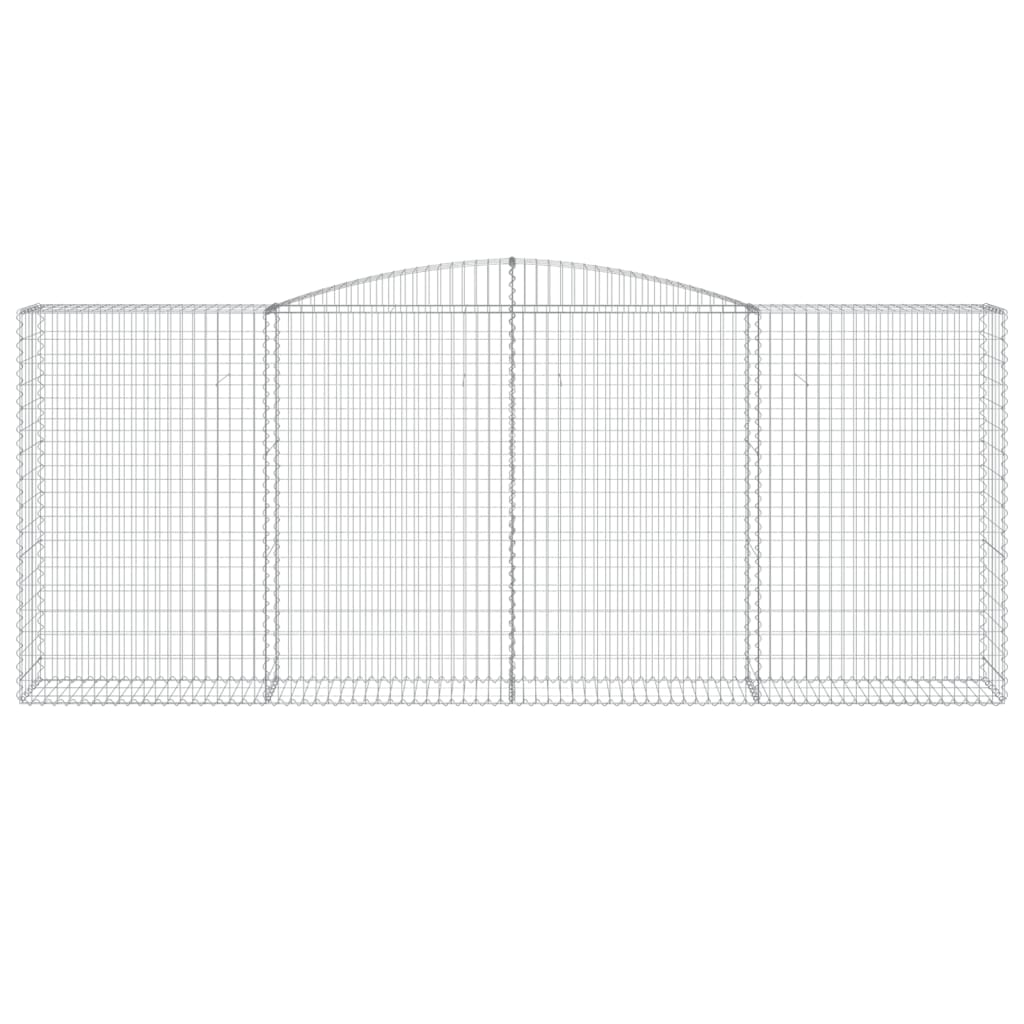 Schanskorven 2 st gewelfd 400x50x160/180 cm ijzer is nu te koop bij PeponiXL, paradijselijk wonen!