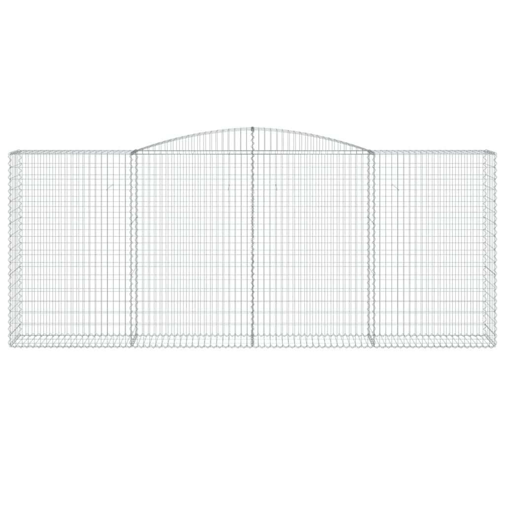 Schanskorven 6 st gewelfd 400x50x160/180 cm ijzer is nu te koop bij PeponiXL, paradijselijk wonen!