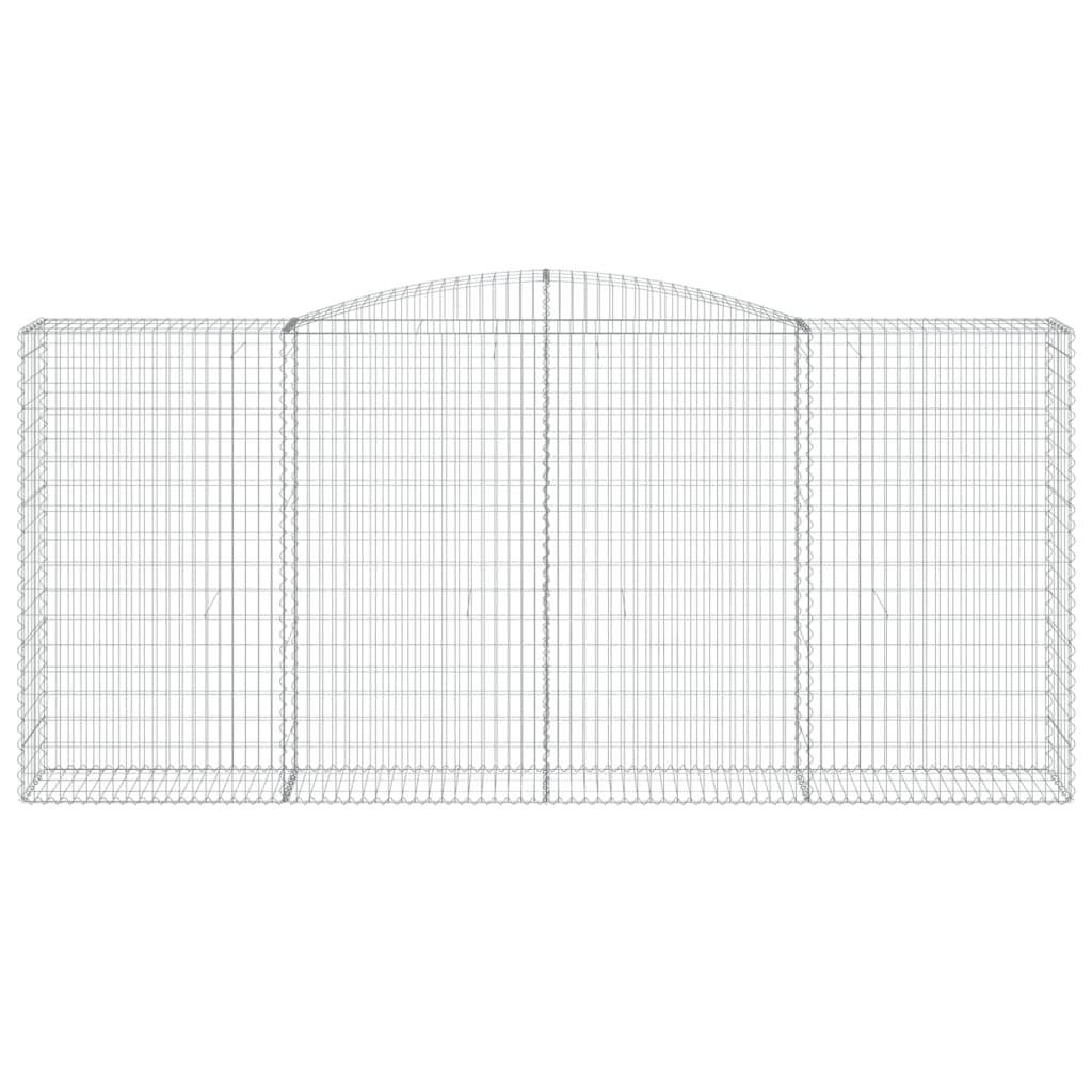 Schanskorven 2 st gewelfd 400x50x180/200 cm ijzer is nu te koop bij PeponiXL, paradijselijk wonen!