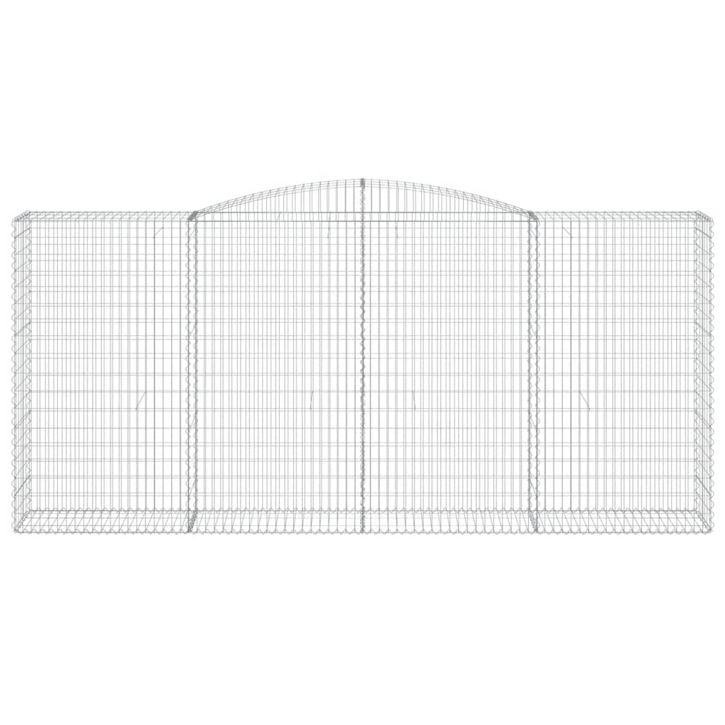 Schanskorven 3 st gewelfd 400x50x180/200 cm ijzer is nu te koop bij PeponiXL, paradijselijk wonen!