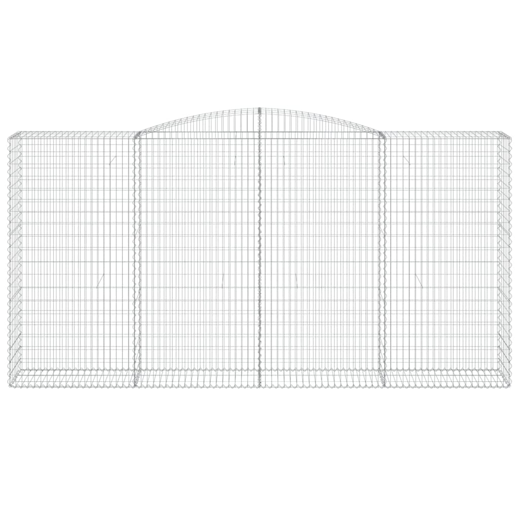 Schanskorven 2 st gewelfd 400x50x200/220 cm ijzer is nu te koop bij PeponiXL, paradijselijk wonen!