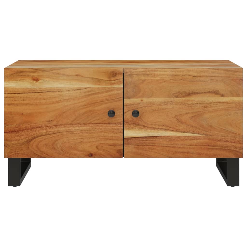 Salontafel 80x50x40 cm massief acaciahout en bewerkt hout is nu te koop bij PeponiXL, paradijselijk wonen!
