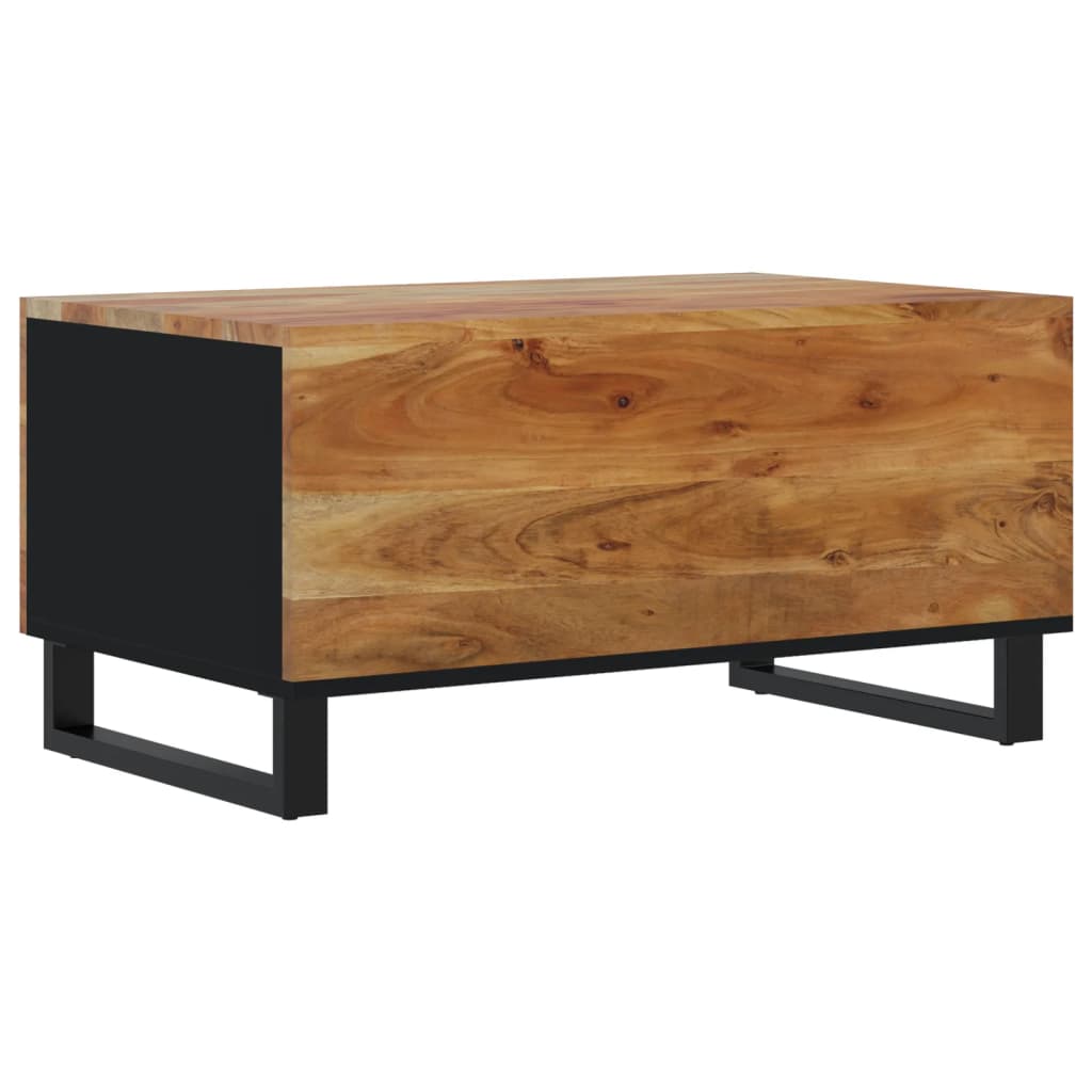 Salontafel 80x50x40 cm massief acaciahout en bewerkt hout is nu te koop bij PeponiXL, paradijselijk wonen!