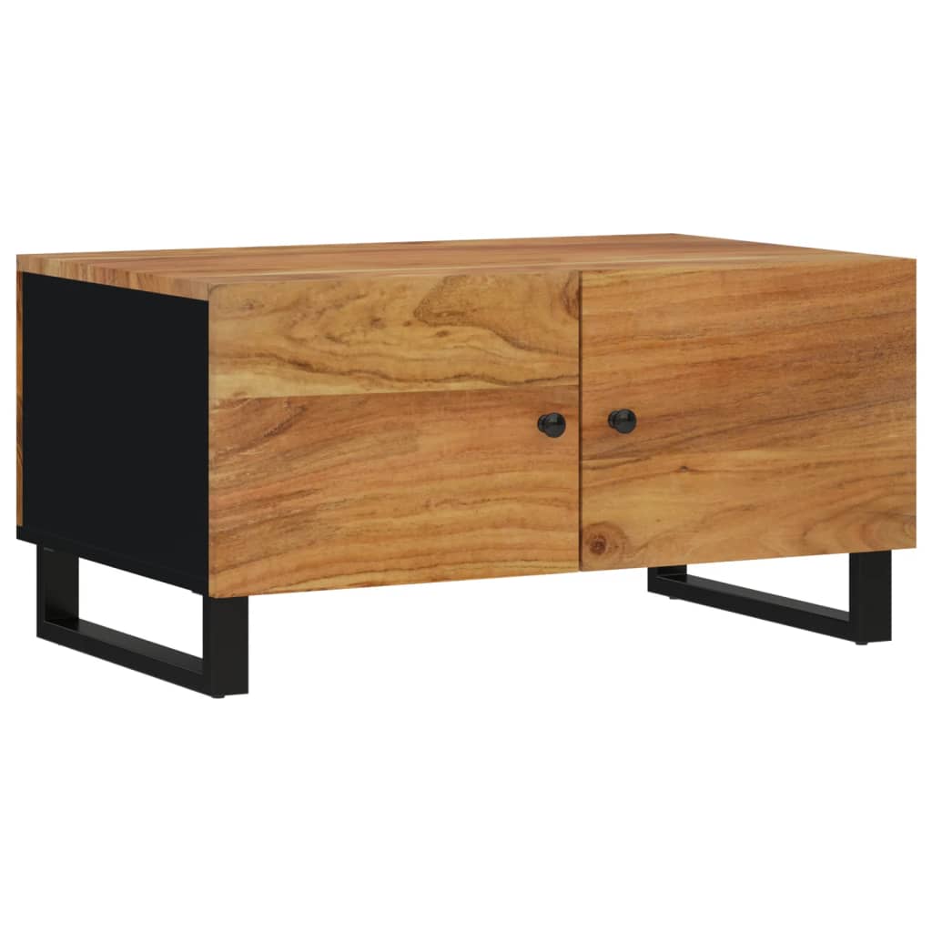 Salontafel 80x50x40 cm massief acaciahout en bewerkt hout is nu te koop bij PeponiXL, paradijselijk wonen!