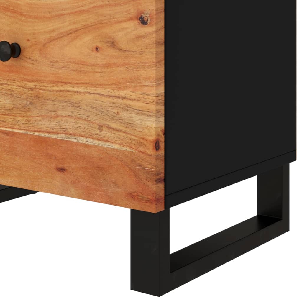 Nachtkastje 50x33x60 cm massief acaciahout en bewerkt hout is nu te koop bij PeponiXL, paradijselijk wonen!