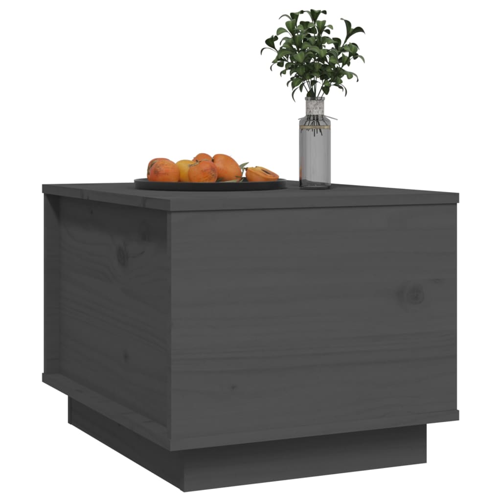 Salontafel 40x50x35 cm massief grenenhout grijs is nu te koop bij PeponiXL, paradijselijk wonen!