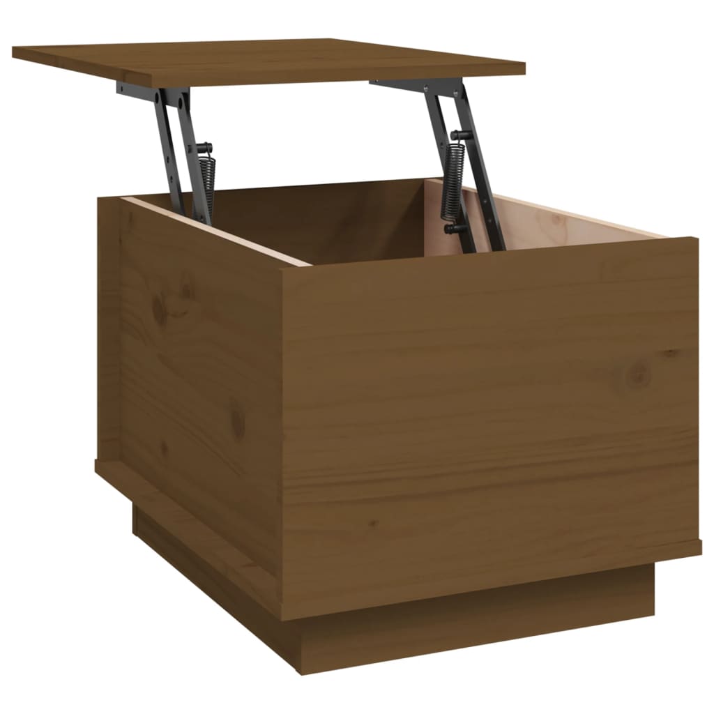 Salontafel 40x50x35 cm massief grenenhout honingbruin is nu te koop bij PeponiXL, paradijselijk wonen!