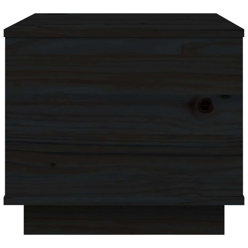Salontafel 40x50x35 cm massief grenenhout zwart is nu te koop bij PeponiXL, paradijselijk wonen!