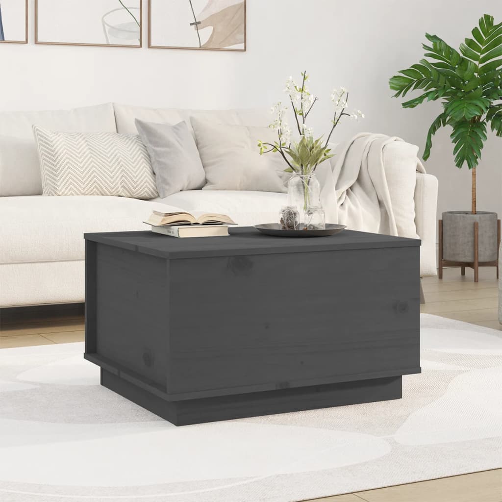 Salontafel 60x50x35 cm massief grenenhout grijs is nu te koop bij PeponiXL, paradijselijk wonen!