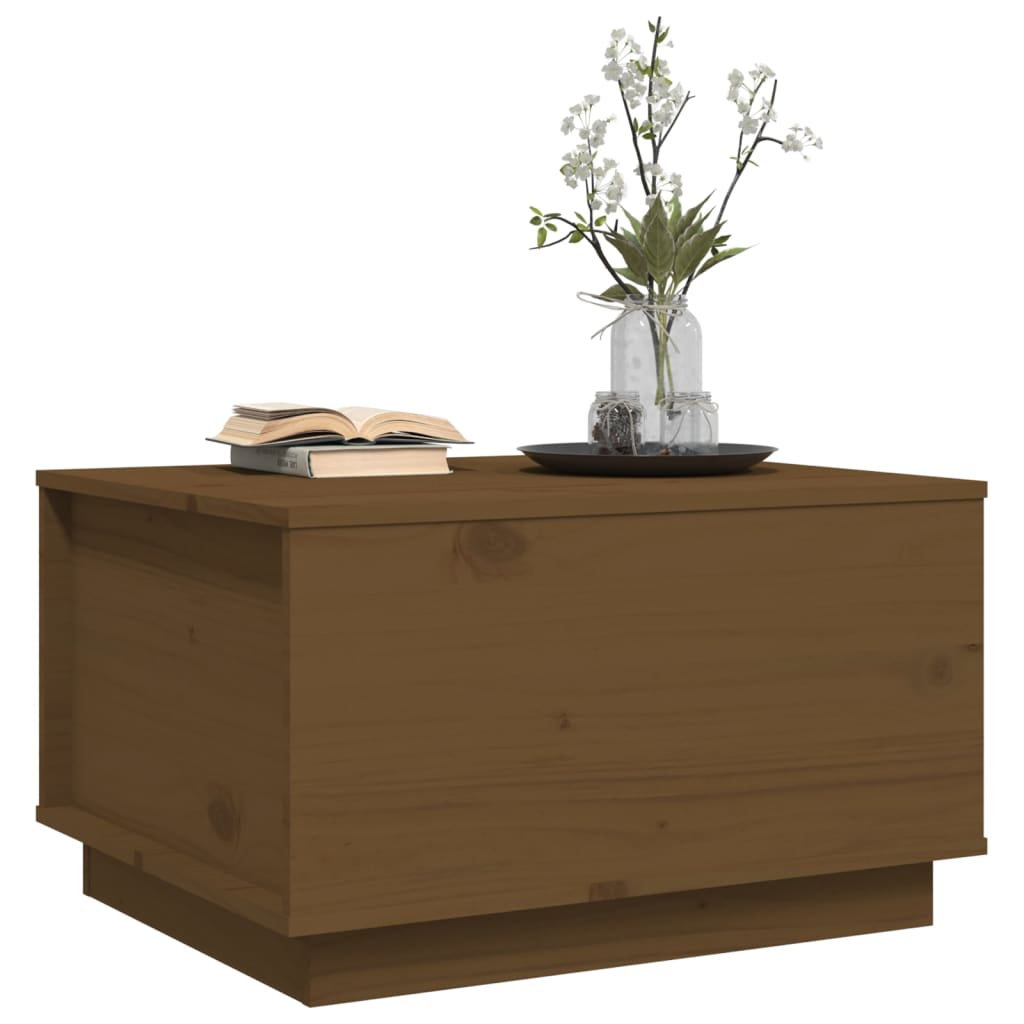 Salontafel 60x50x35 cm massief grenenhout honingbruin is nu te koop bij PeponiXL, paradijselijk wonen!