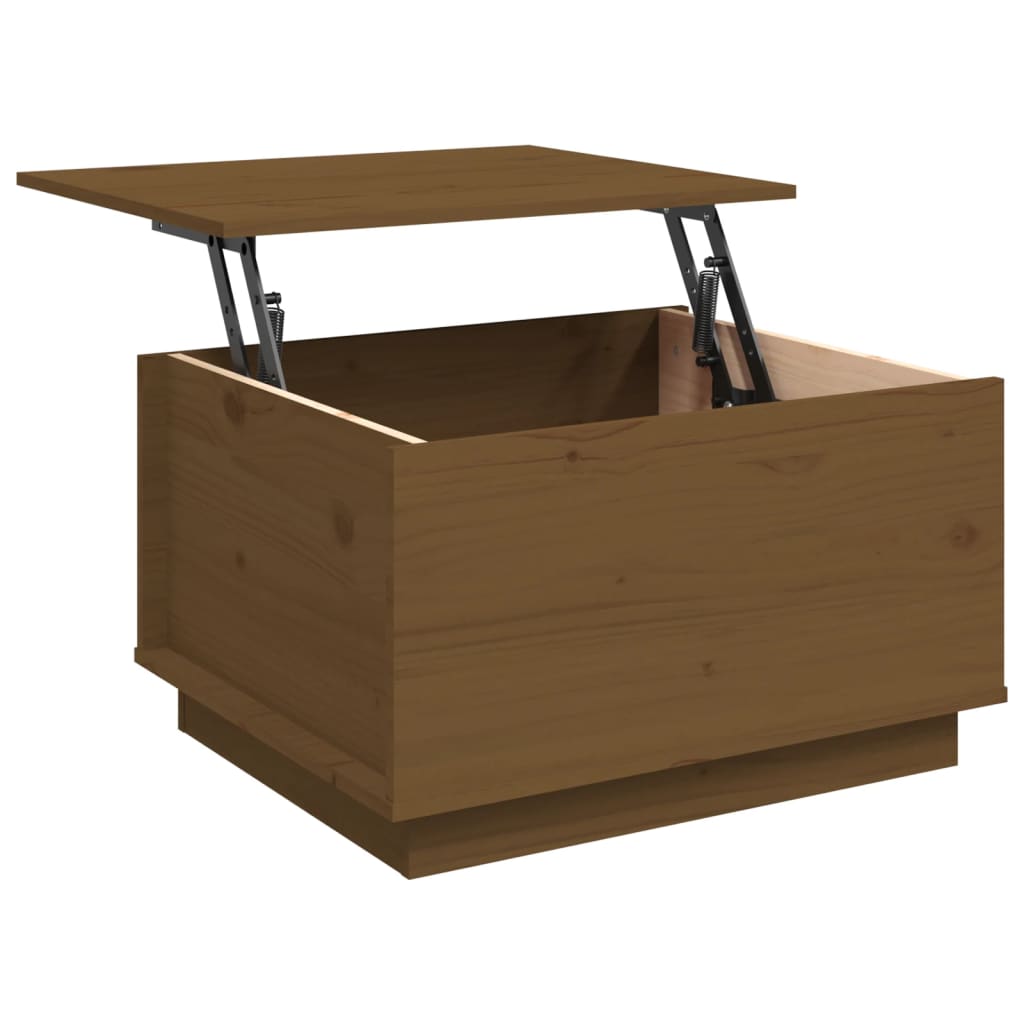 Salontafel 60x50x35 cm massief grenenhout honingbruin is nu te koop bij PeponiXL, paradijselijk wonen!