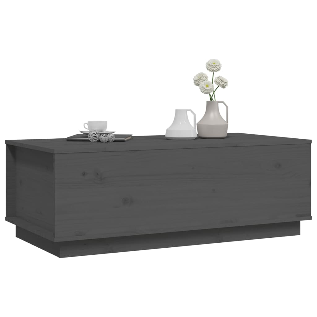 Salontafel 100x50x35 cm massief grenenhout grijs is nu te koop bij PeponiXL, paradijselijk wonen!