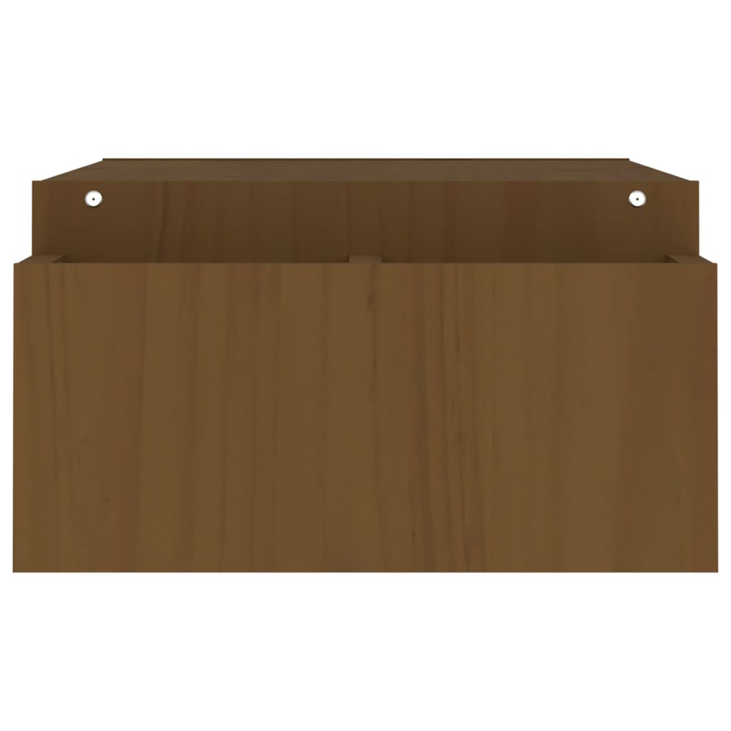 Monitorstandaard 100x27,5x15 cm massief grenenhout honingbruin is nu te koop bij PeponiXL, paradijselijk wonen!