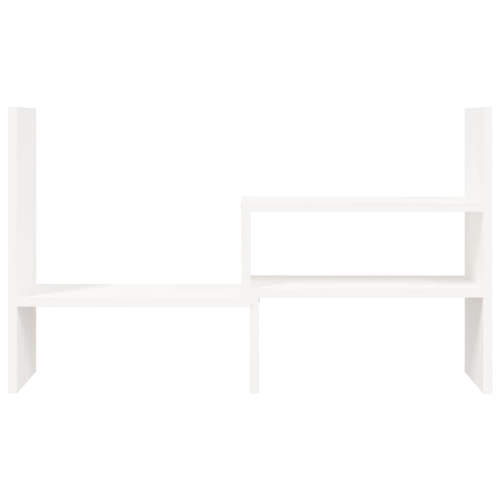 Monitorstandaard (39-72)x17x43 cm massief grenenhout wit is nu te koop bij PeponiXL, paradijselijk wonen!