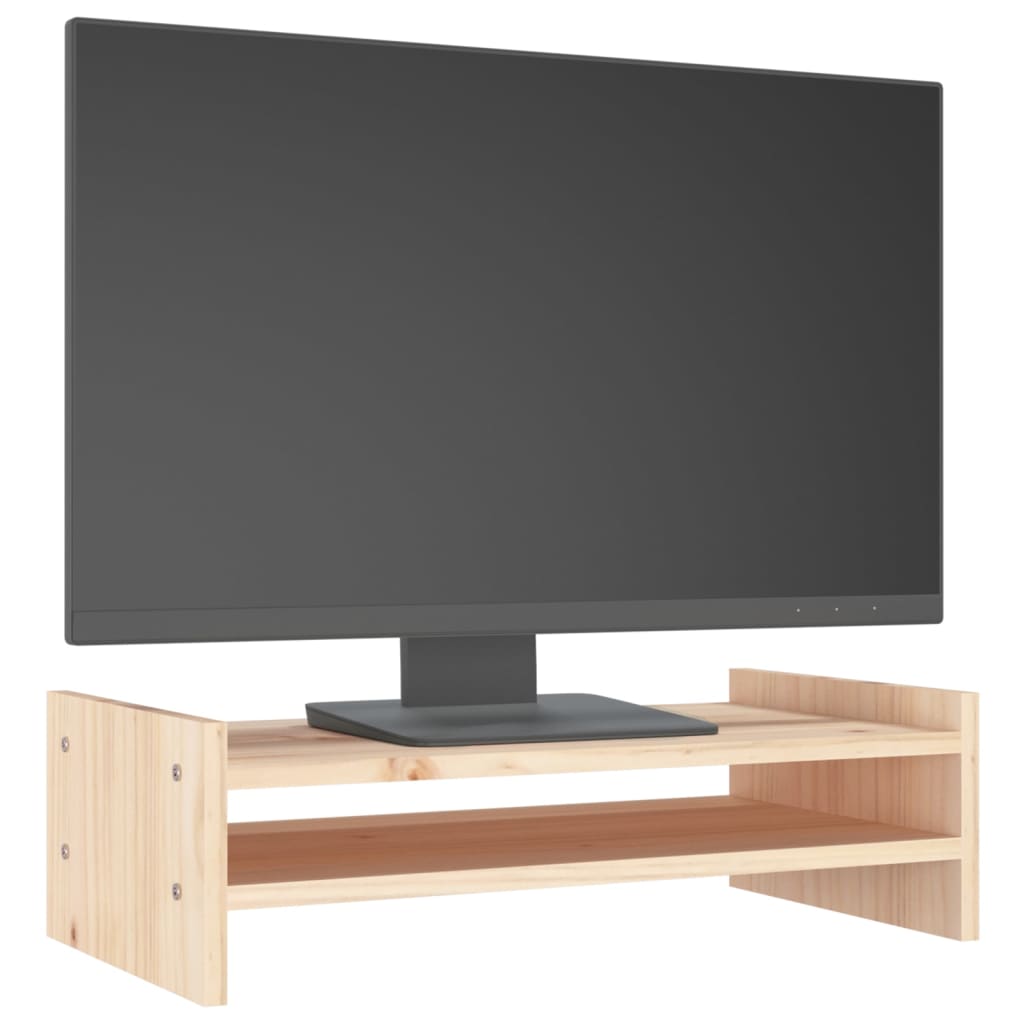 Monitorstandaard 50x27x15 cm massief grenenhout is nu te koop bij PeponiXL, paradijselijk wonen!