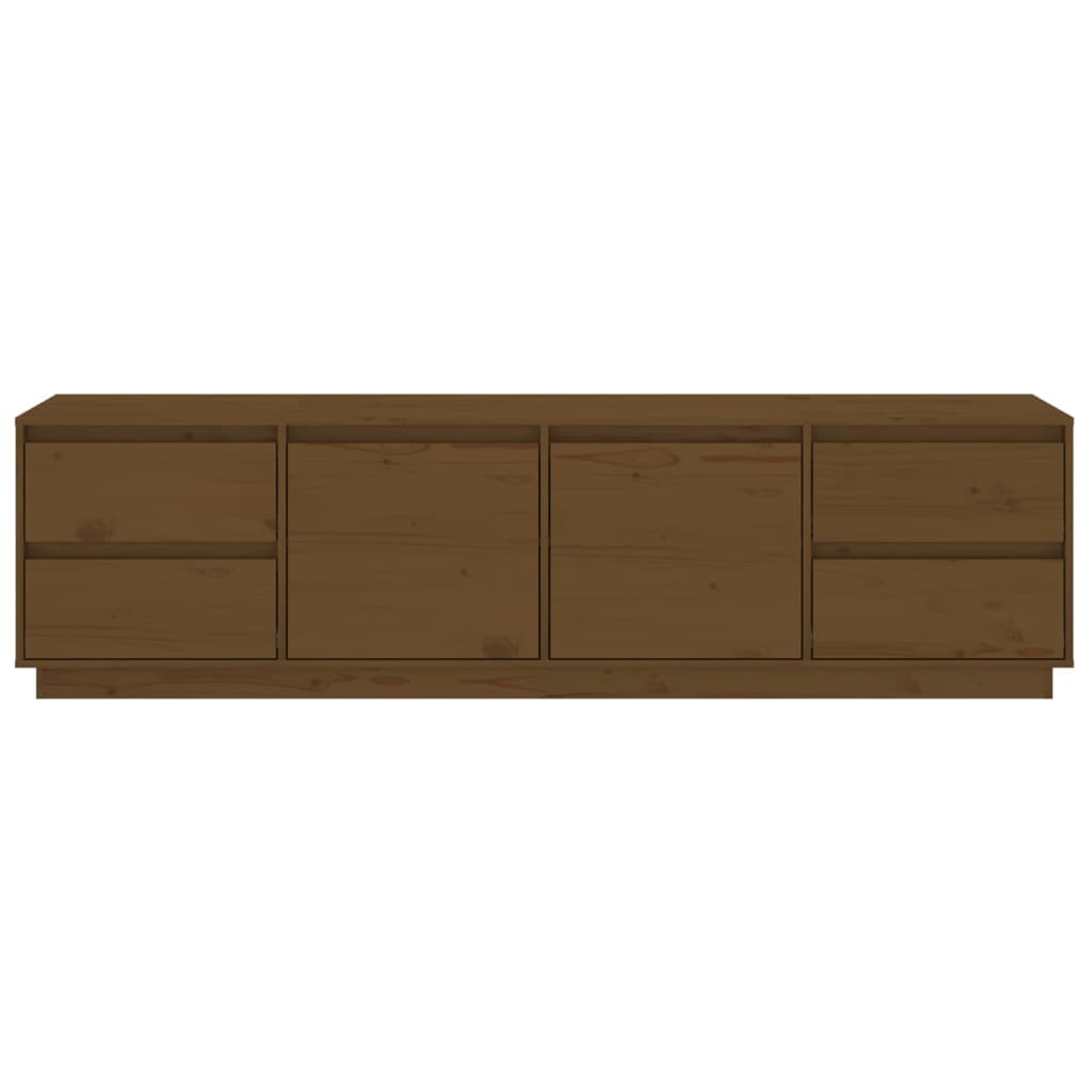 Tv-meubel 176x37x47,5 cm massief grenenhout honingbruin is nu te koop bij PeponiXL, paradijselijk wonen!