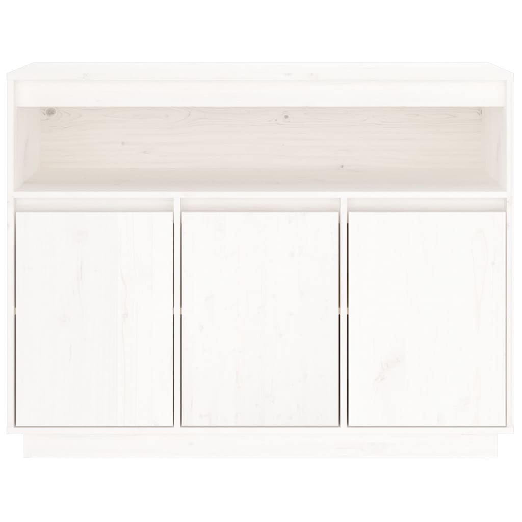 Dressoir 104,5x34x80 cm massief grenenhout wit is nu te koop bij PeponiXL, paradijselijk wonen!