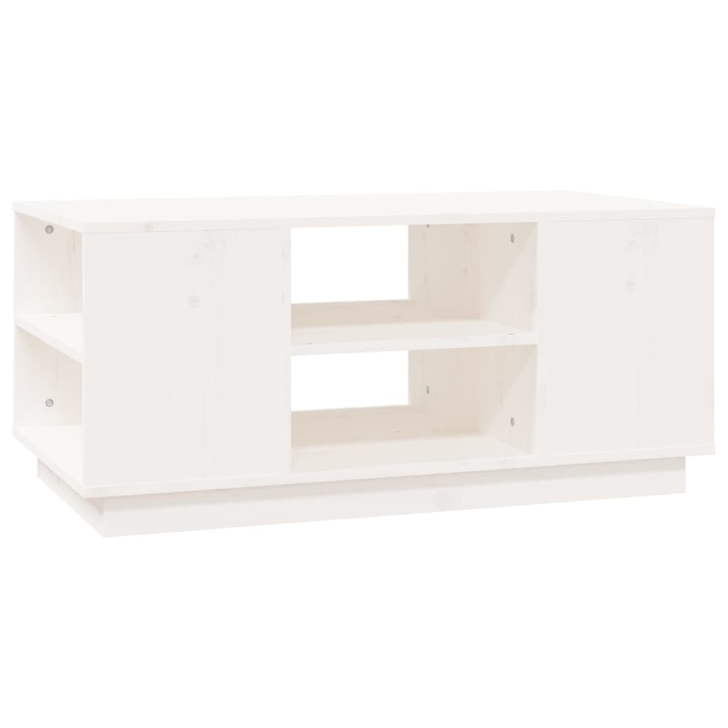 Salontafel 90x49x40,5 cm massief grenenhout wit is nu te koop bij PeponiXL, paradijselijk wonen!