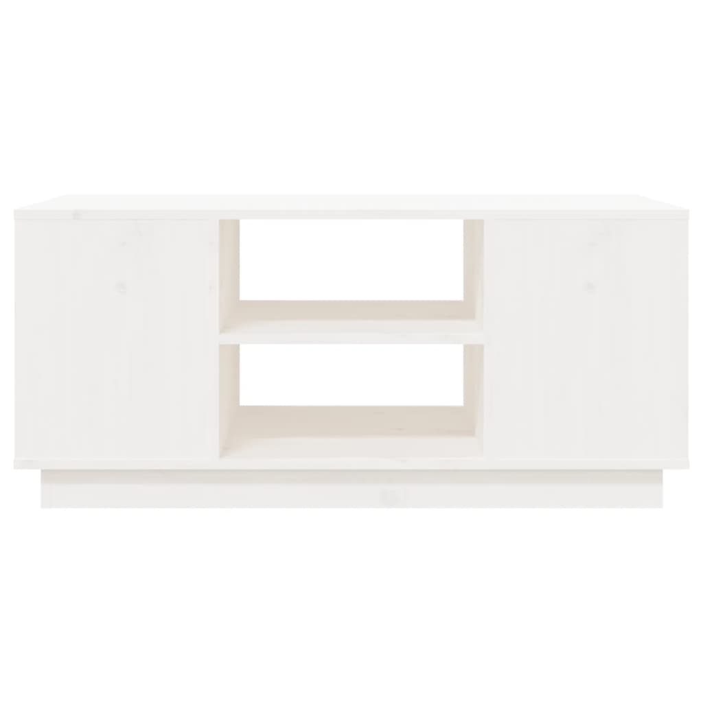 Salontafel 90x49x40,5 cm massief grenenhout wit is nu te koop bij PeponiXL, paradijselijk wonen!