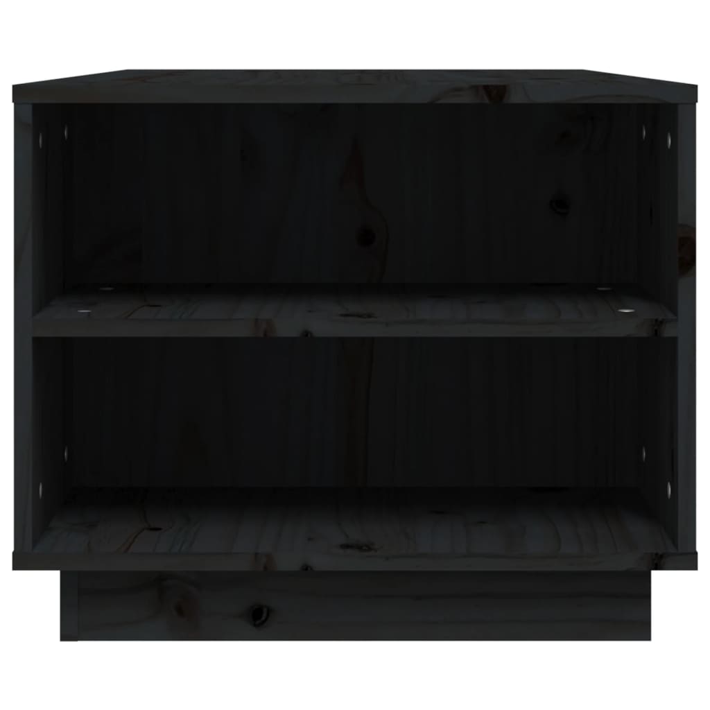 Salontafel 90x49x40,5 cm massief grenenhout zwart is nu te koop bij PeponiXL, paradijselijk wonen!