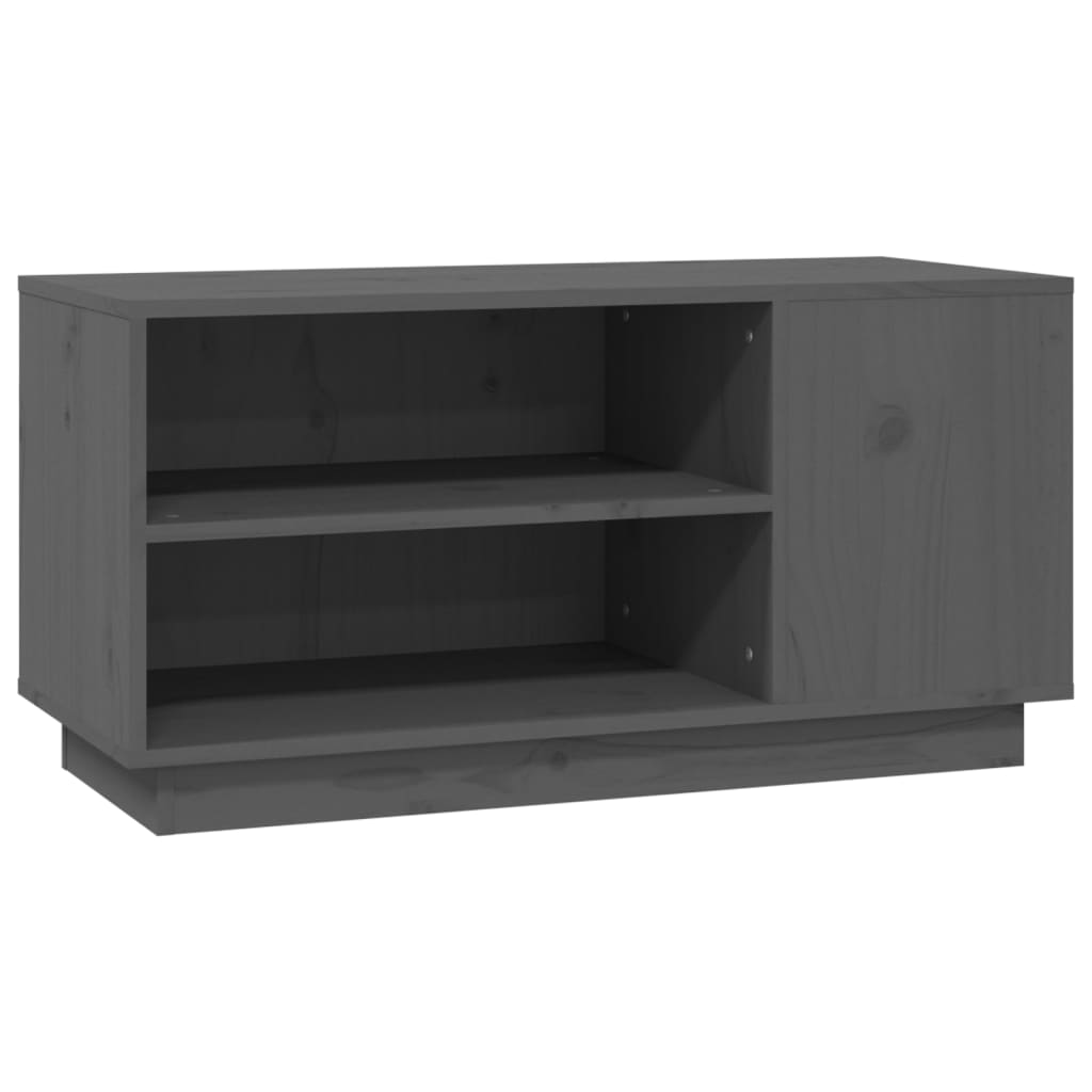 Tv-meubel 80x35x40,5 cm massief grenenhout grijs is nu te koop bij PeponiXL, paradijselijk wonen!