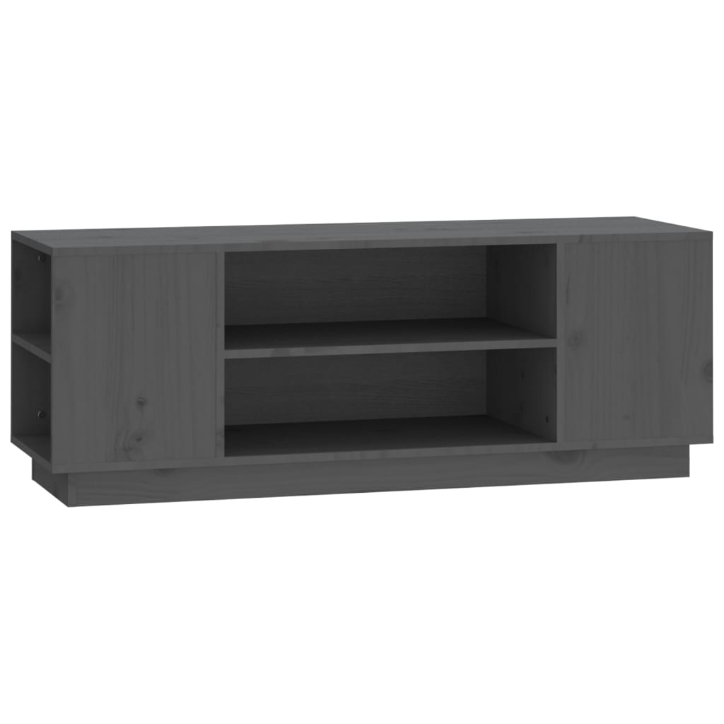 Tv-meubel 110x35x40,5 cm massief grenenhout grijs is nu te koop bij PeponiXL, paradijselijk wonen!
