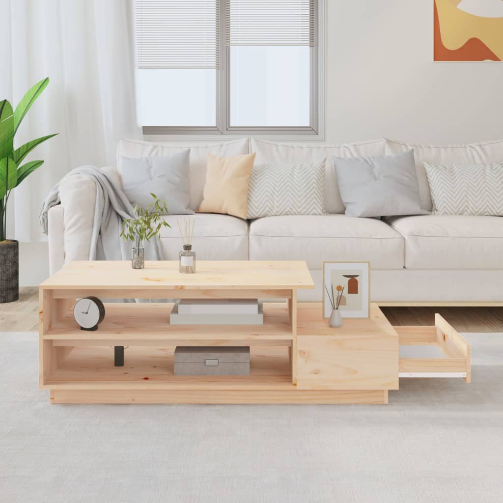 Salontafel 120x50x40,5 cm massief grenenhout is nu te koop bij PeponiXL, paradijselijk wonen!
