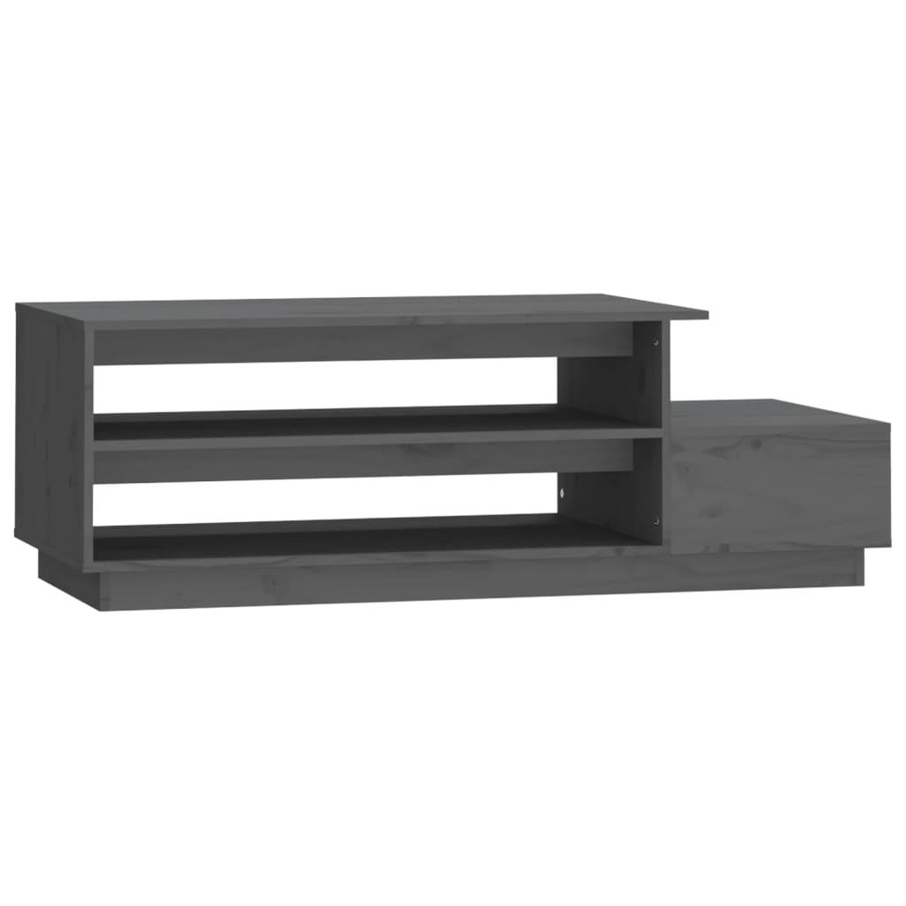 Salontafel 120x50x40,5 cm massief grenenhout grijs is nu te koop bij PeponiXL, paradijselijk wonen!