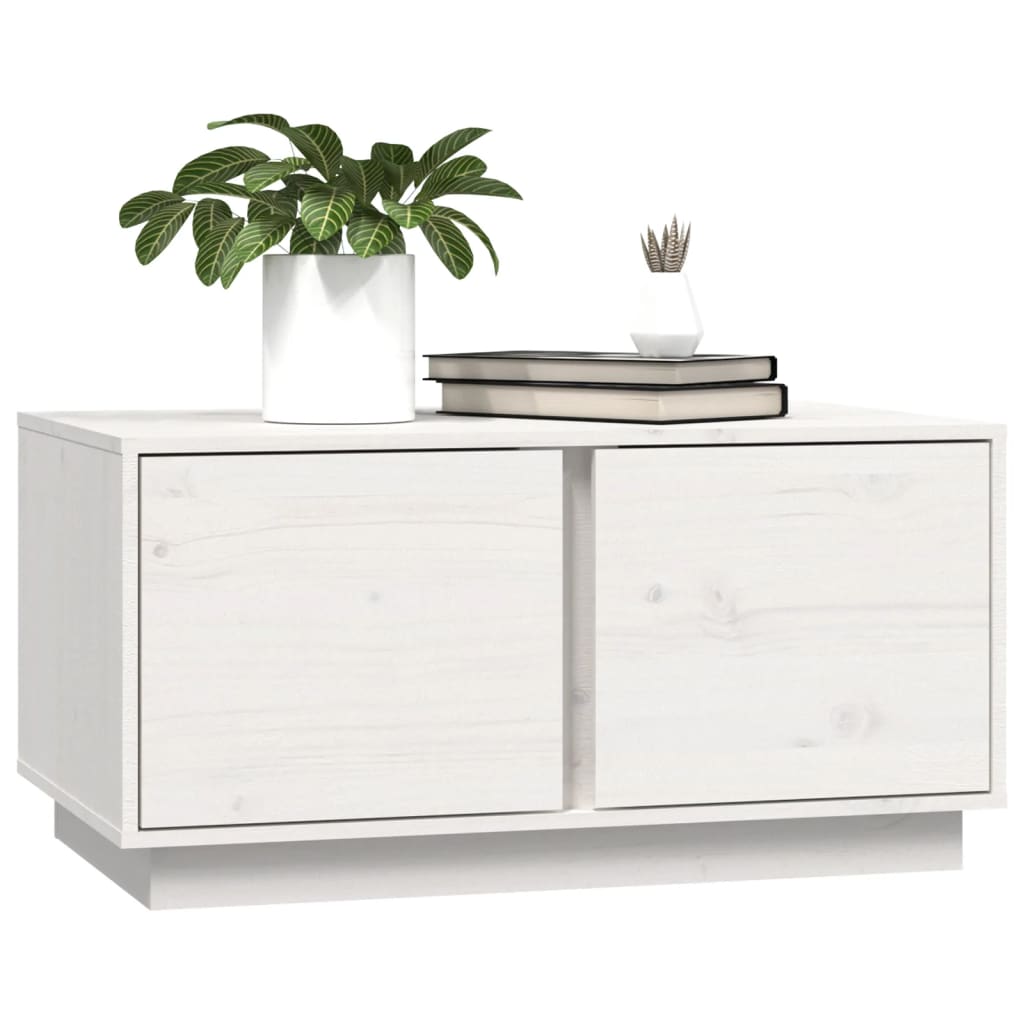 Salontafel 80x50x40 cm massief grenenhout wit is nu te koop bij PeponiXL, paradijselijk wonen!